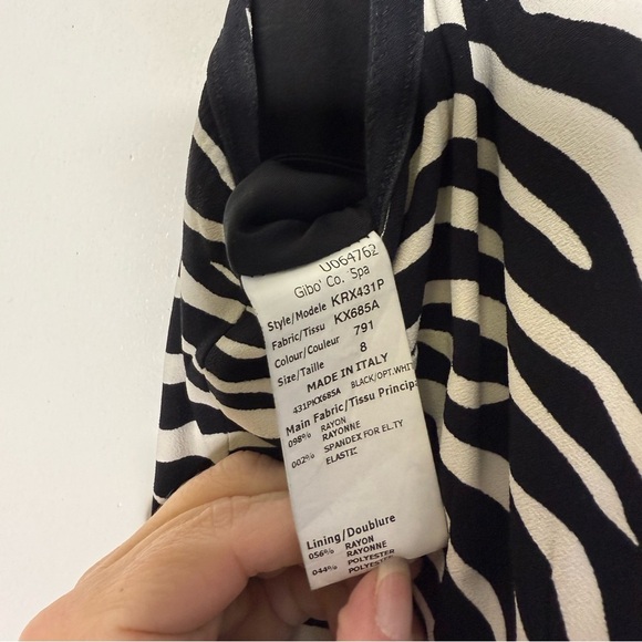 MICHAEL KORS COLLECTION Zebra Print Sheath Dress Size 8 - Picture 6 of 9
